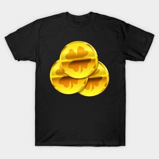 Lucky penny gold coin T-Shirt